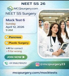 NEET SS 26 Mock test 6 Pancreas & Plastic Surgery